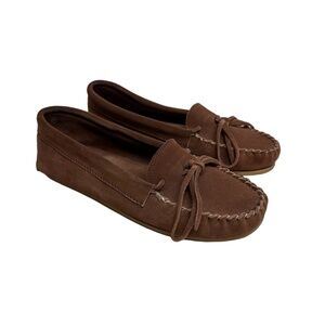 A.P.C. Moccasin Loafer Brown Casual‎ Slip-On Leather Driving Shoe Women 8.5 39